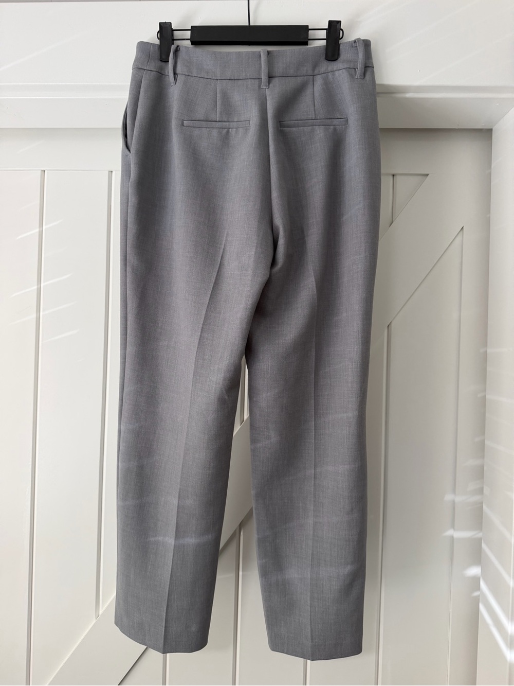 Nine West Tailored Straight-Leg Women's Dress Pants in Gray (size 4) - Picture 3 of 4